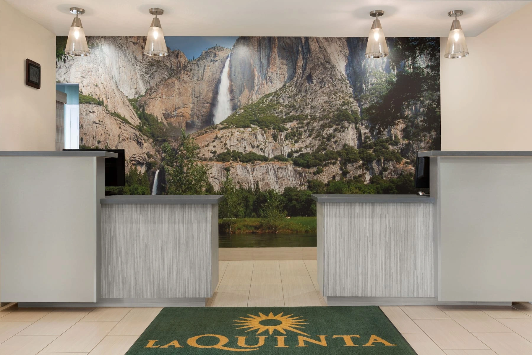 Hotel reception desk