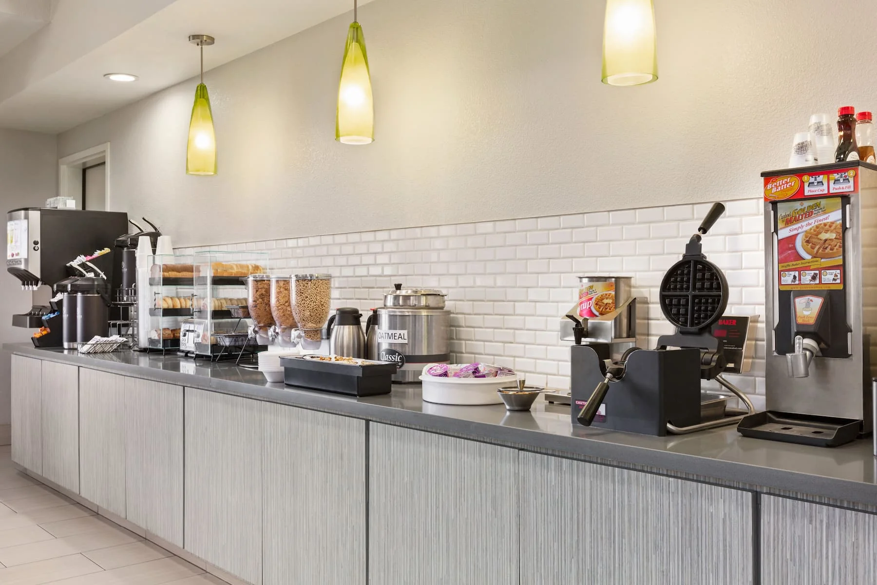 Breakfast serving area